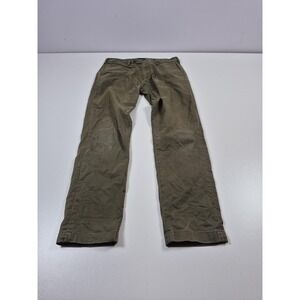 ASKET THE CHINO Pants Mens 31x30 Green Straight Leg Stretch Casual Chino